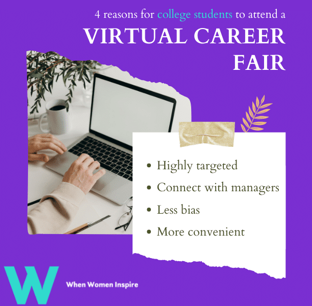 Virtual career fair in college